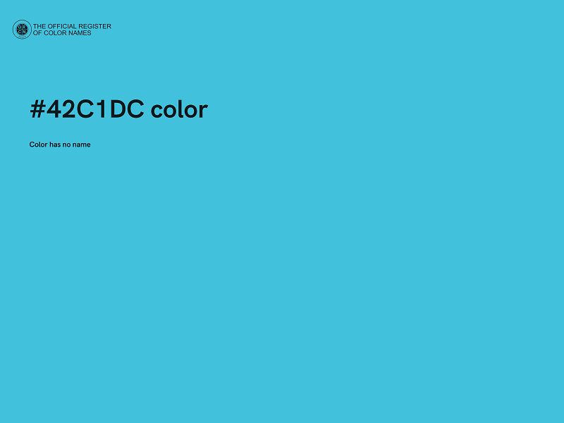 #42C1DC color image