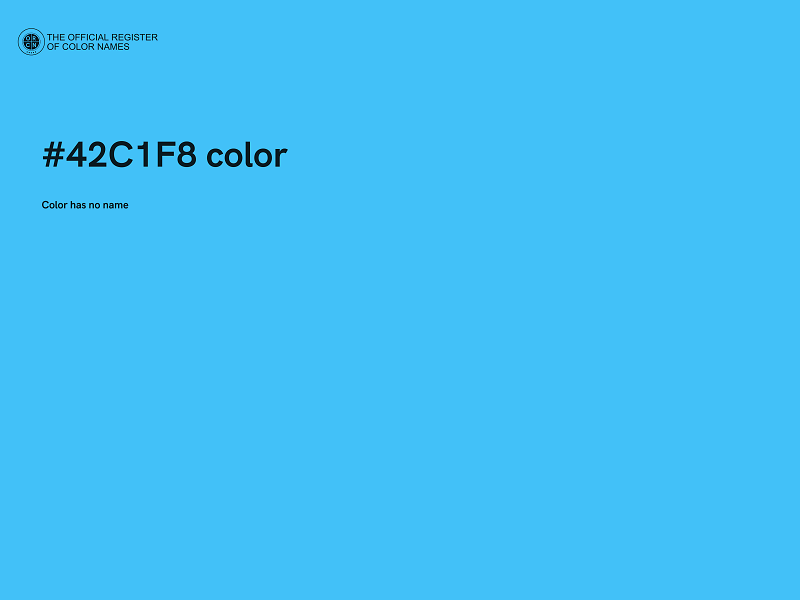 #42C1F8 color image