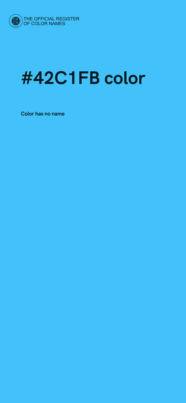 #42C1FB color image