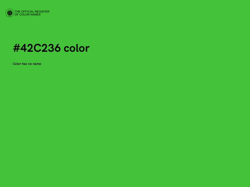 #42C236 color image