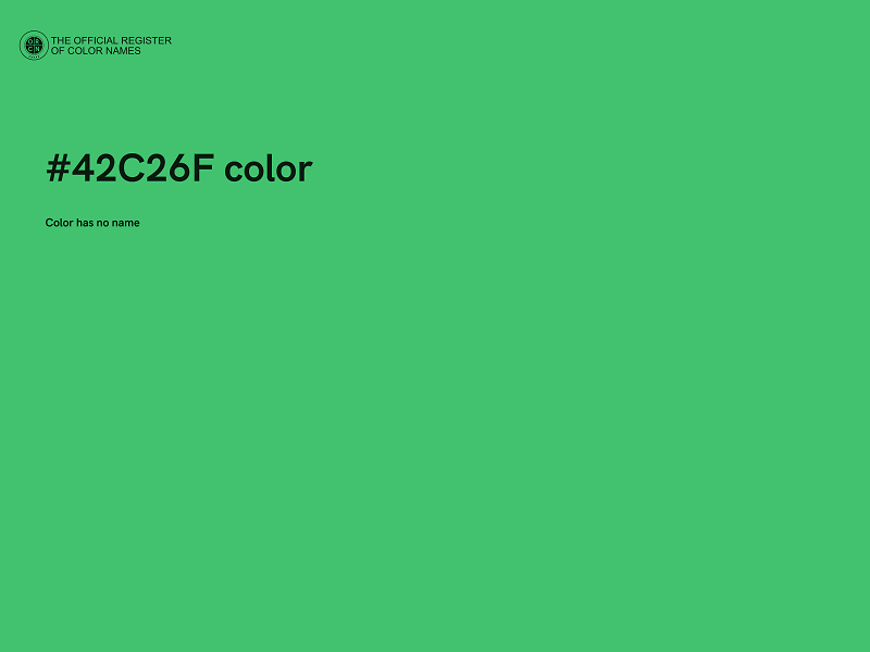 #42C26F color image