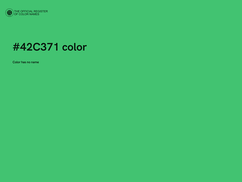 #42C371 color image