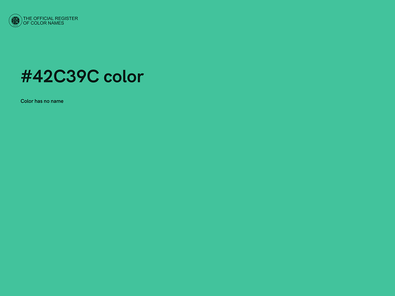 #42C39C color image