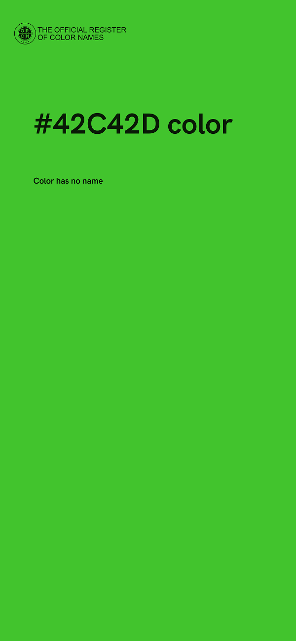 #42C42D color image