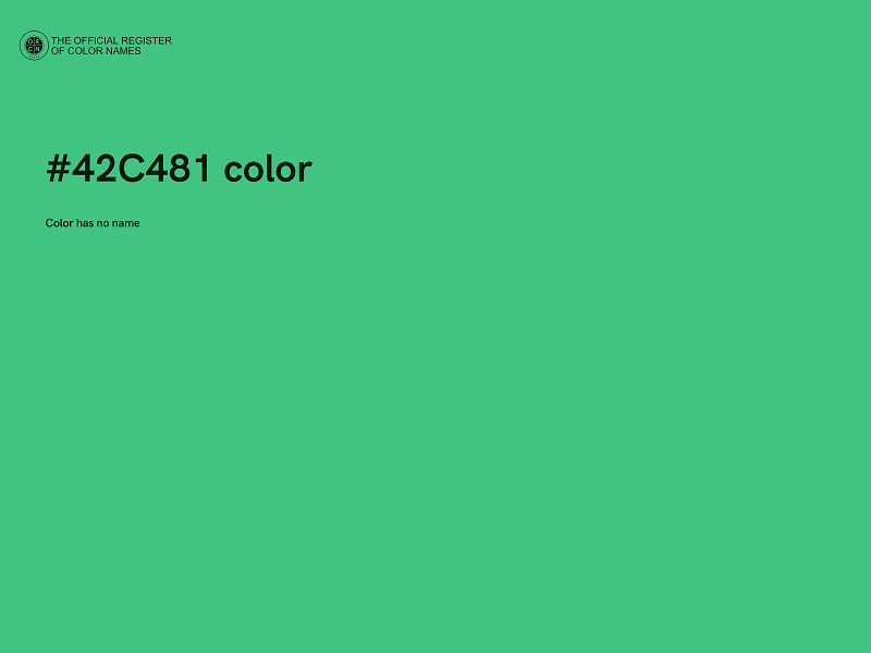 #42C481 color image