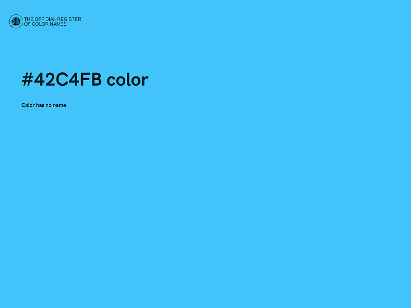 #42C4FB color image