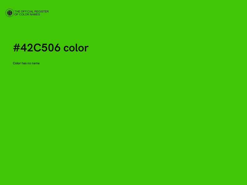 #42C506 color image