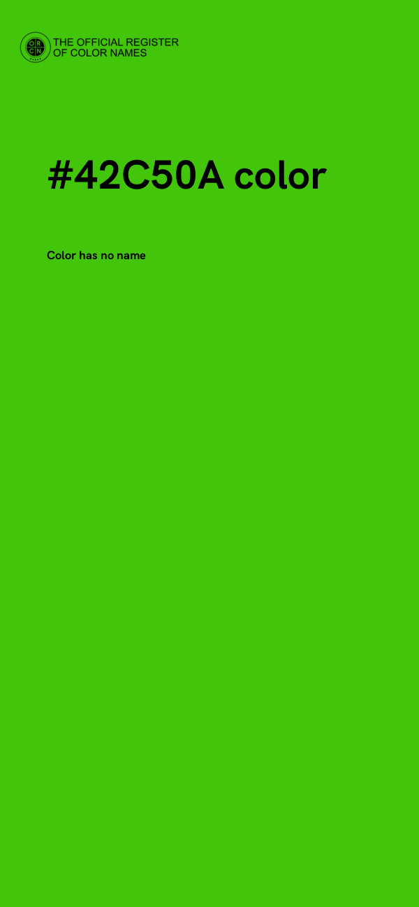 #42C50A color image