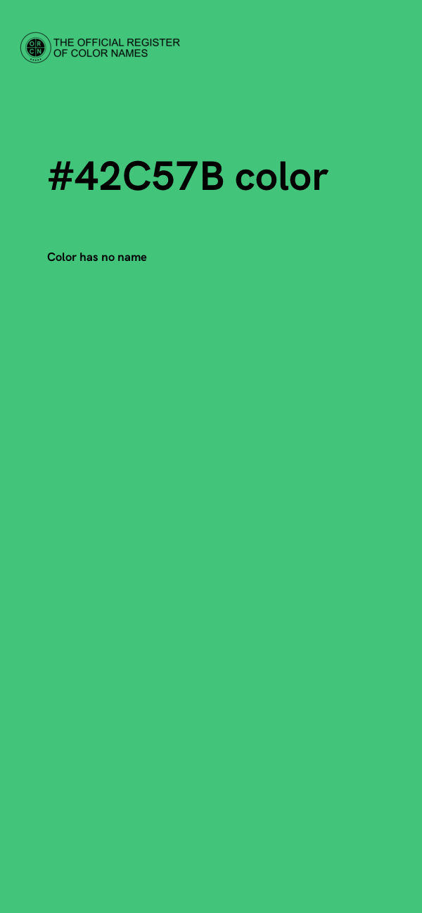 #42C57B color image