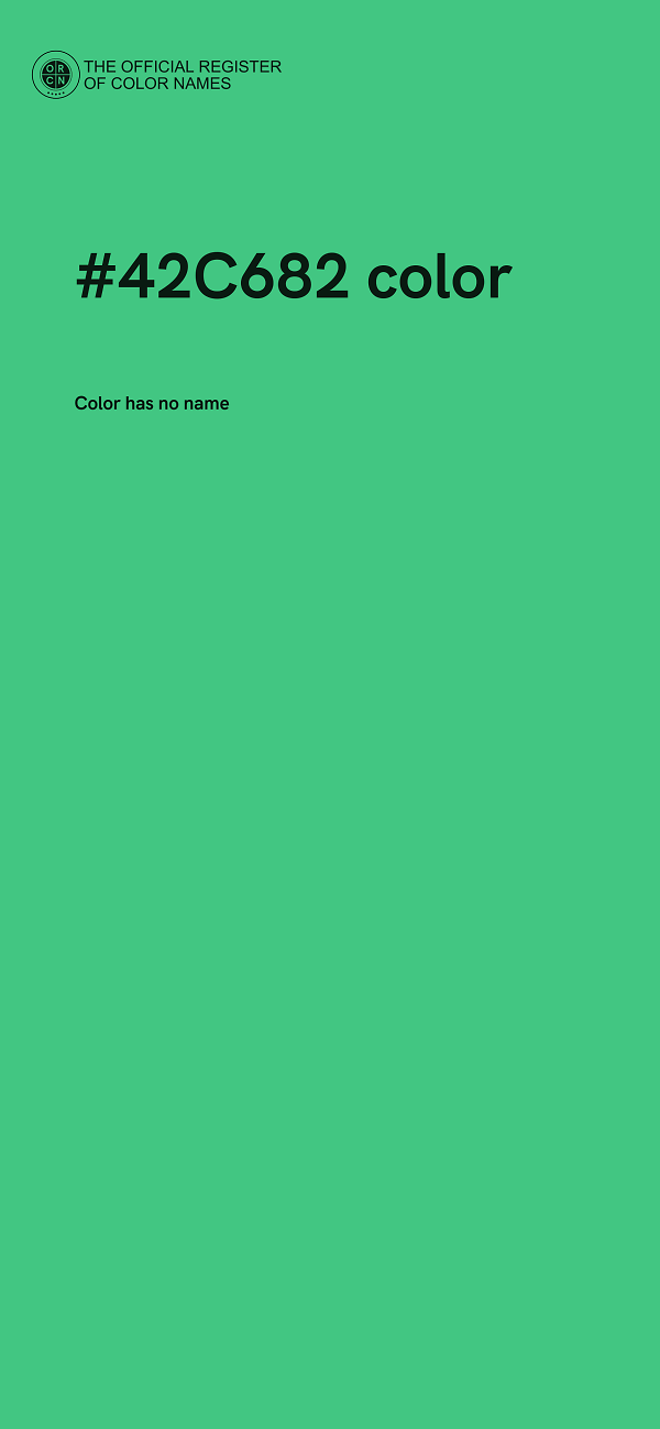 #42C682 color image