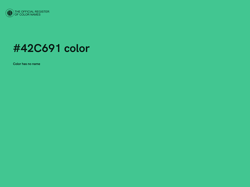 #42C691 color image