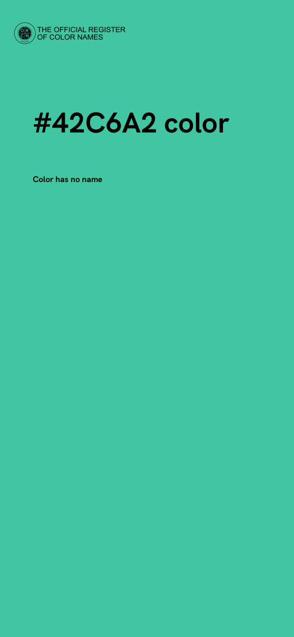 #42C6A2 color image