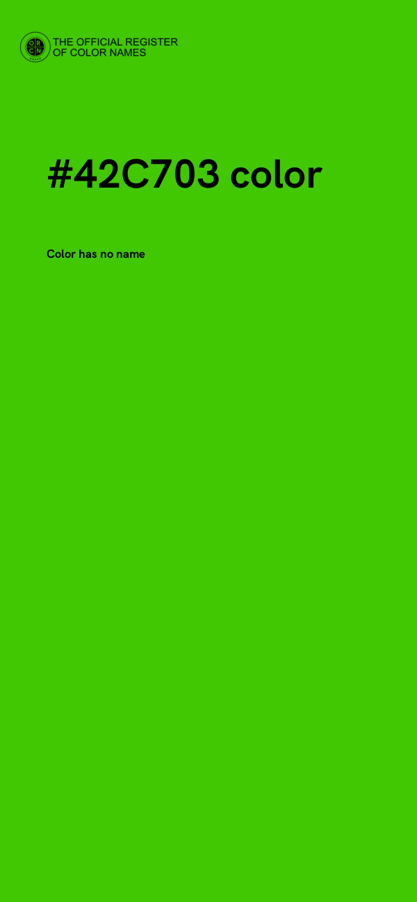 #42C703 color image