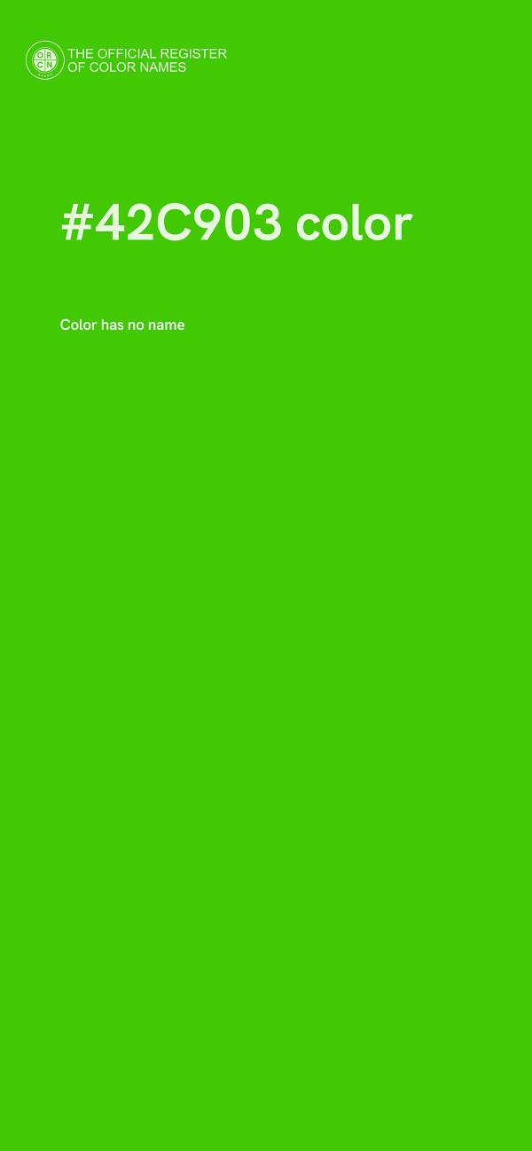 #42C903 color image