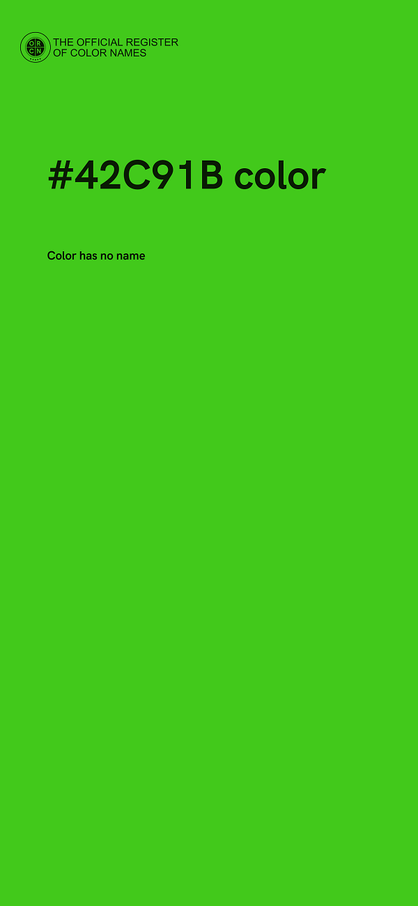 #42C91B color image