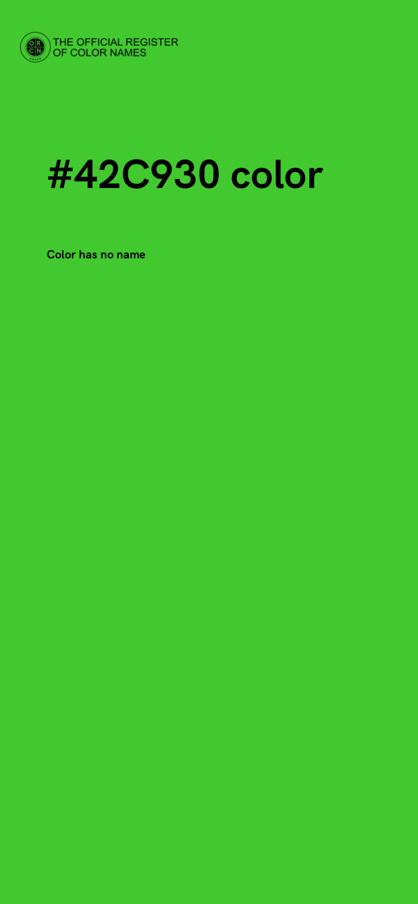 #42C930 color image