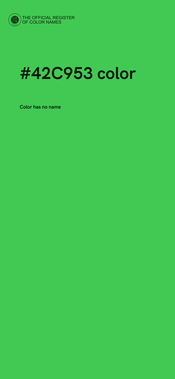 #42C953 color image