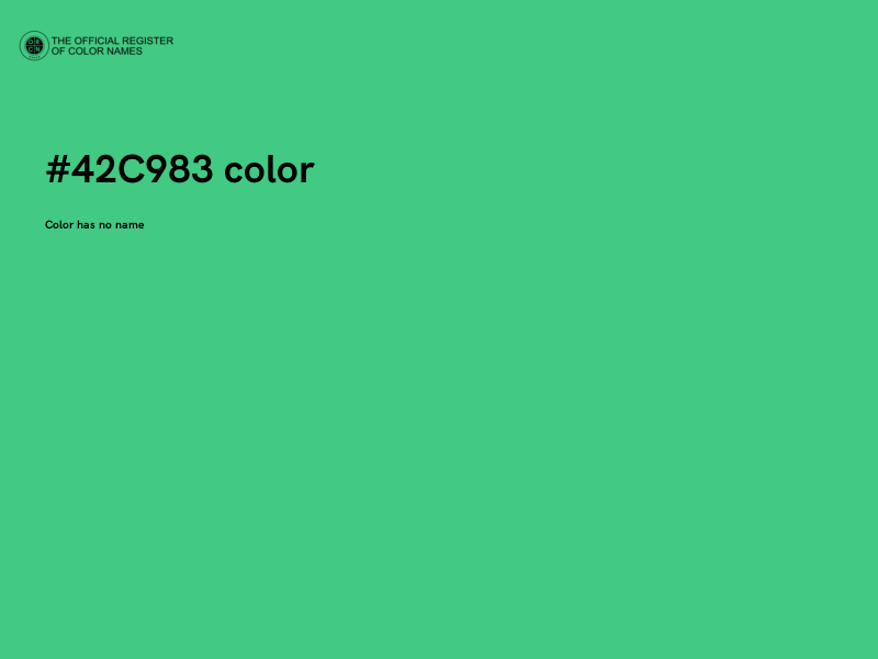 #42C983 color image