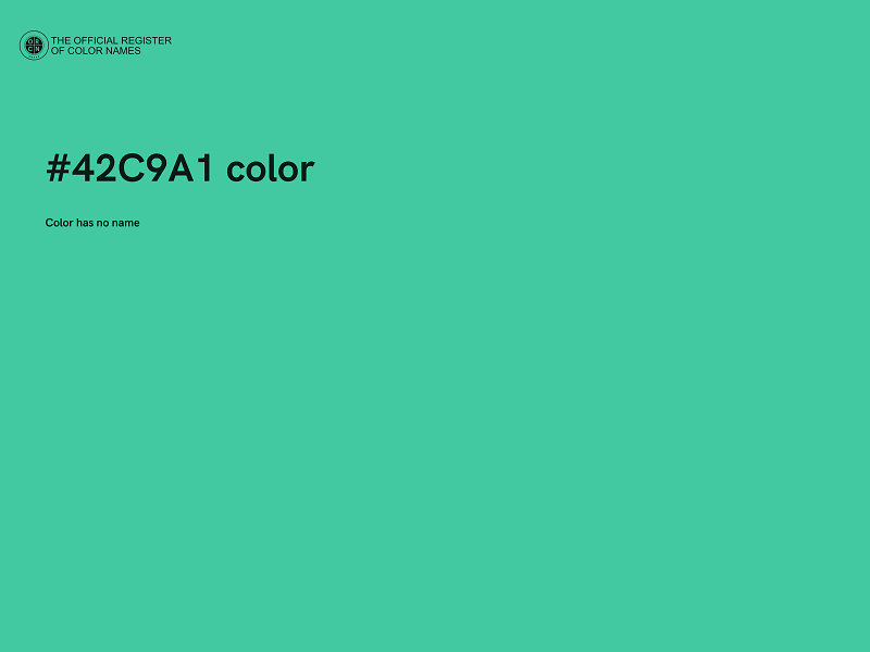 #42C9A1 color image