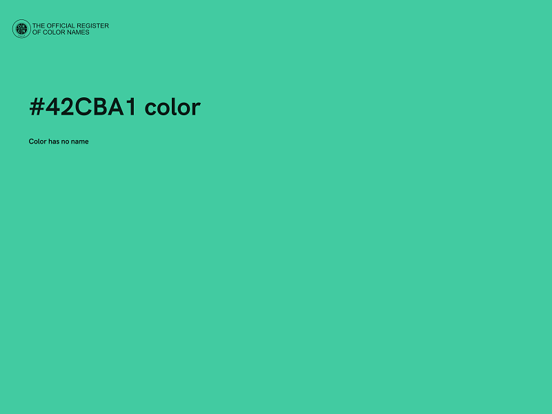 #42CBA1 color image