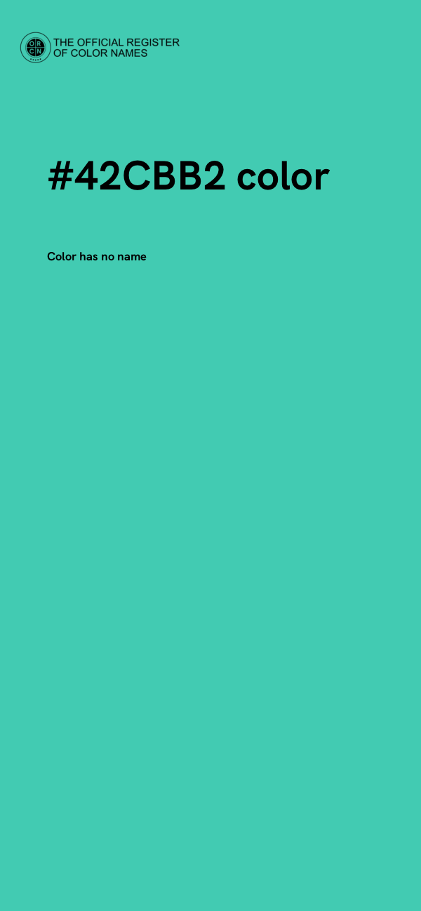 #42CBB2 color image