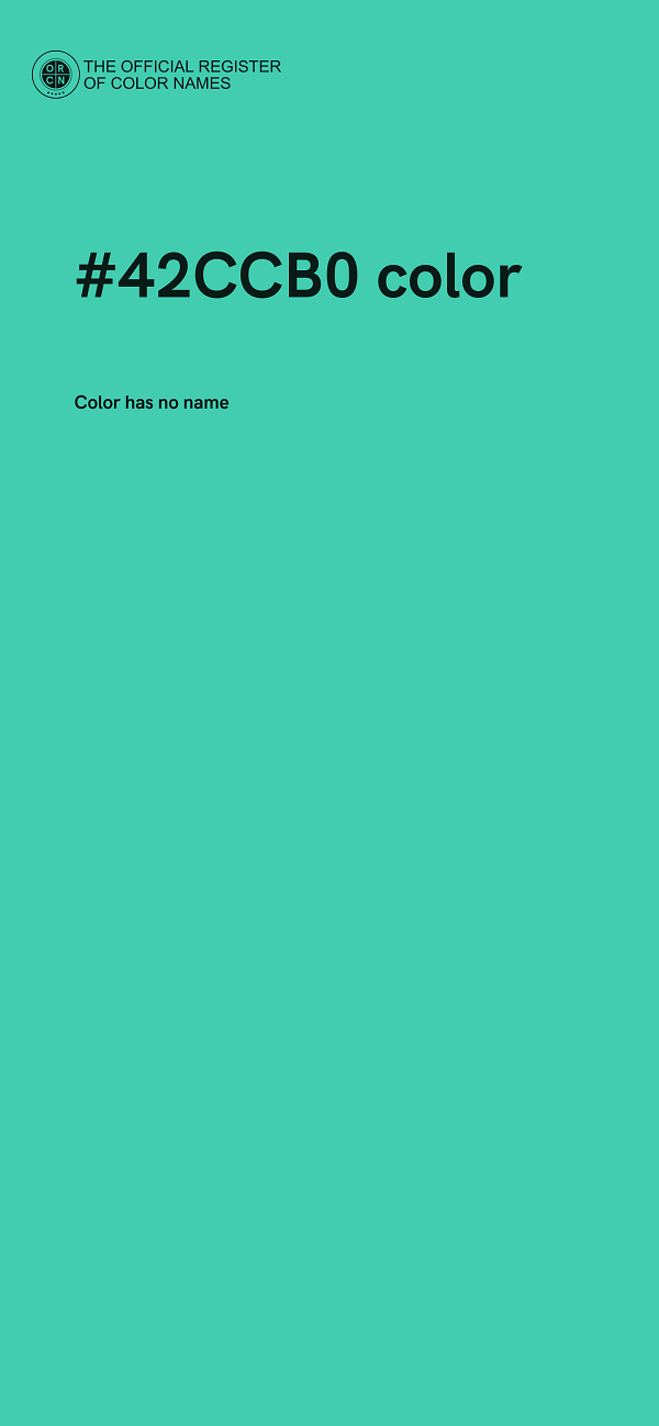 #42CCB0 color image
