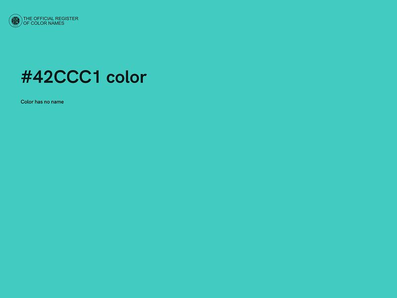 #42CCC1 color image