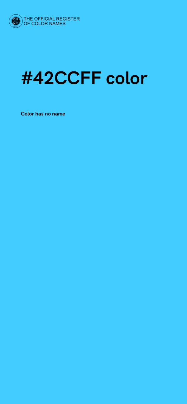 #42CCFF color image