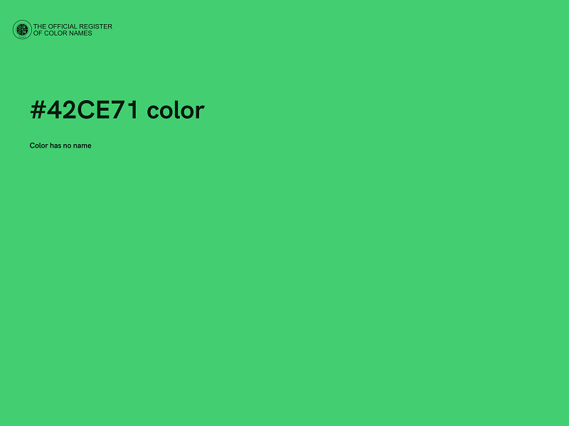 #42CE71 color image