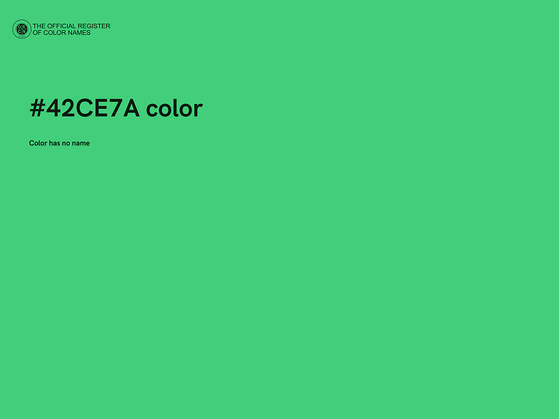 #42CE7A color image