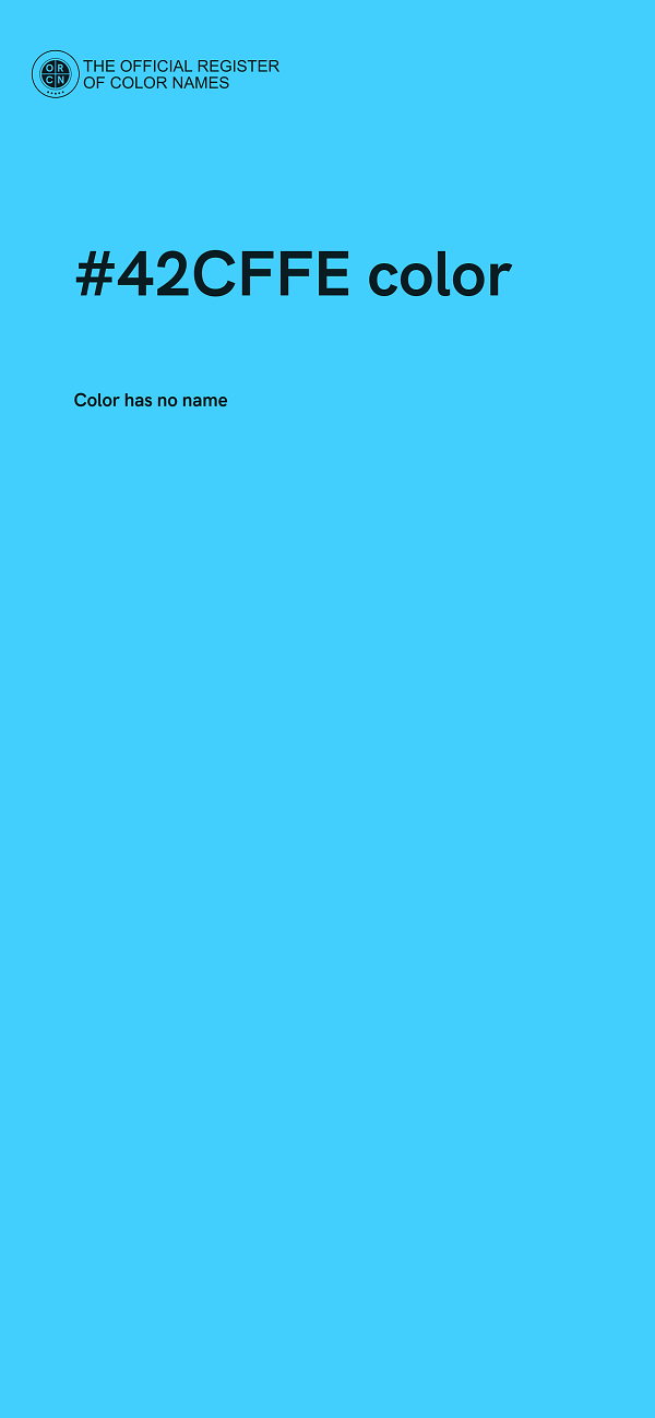 #42CFFE color image