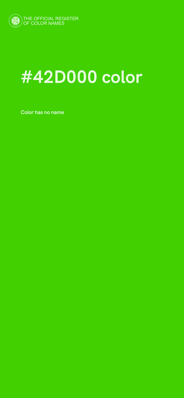 #42D000 color image
