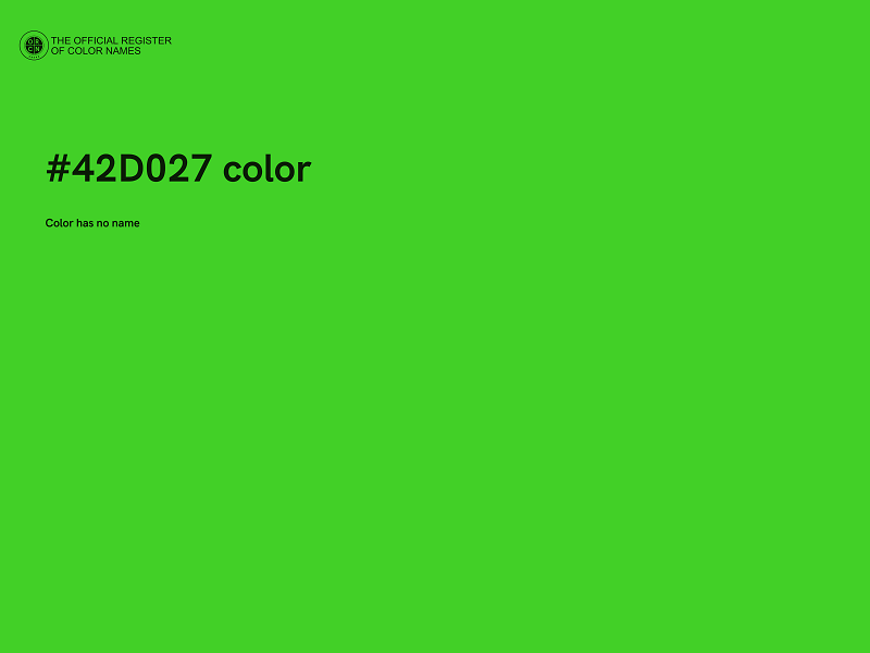 #42D027 color image
