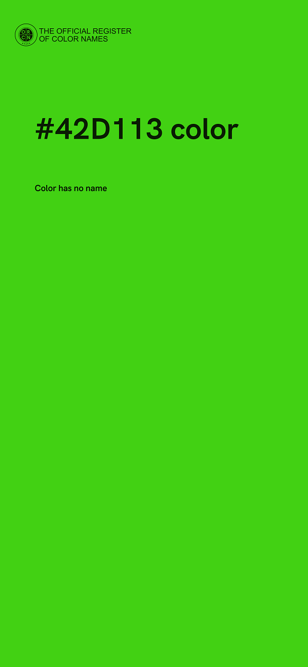 #42D113 color image