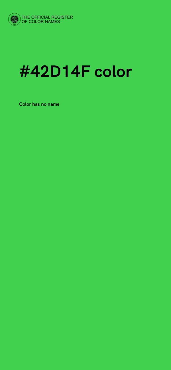 #42D14F color image