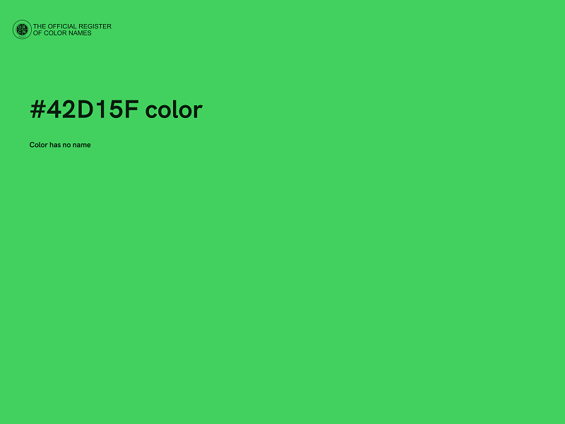 #42D15F color image