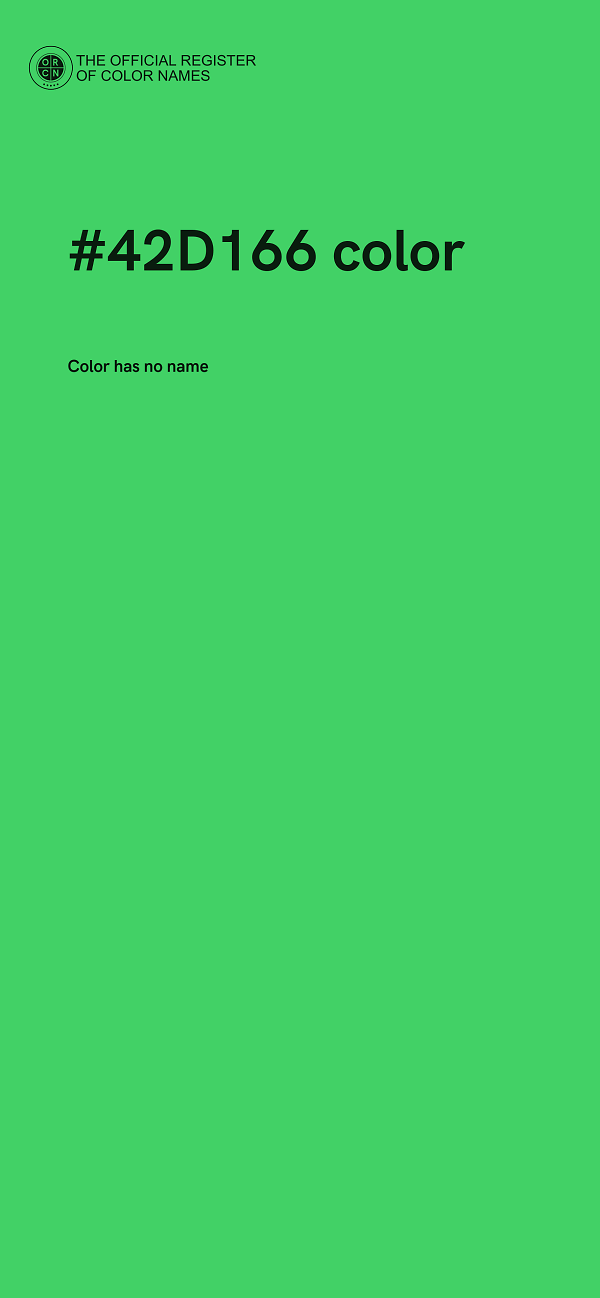 #42D166 color image