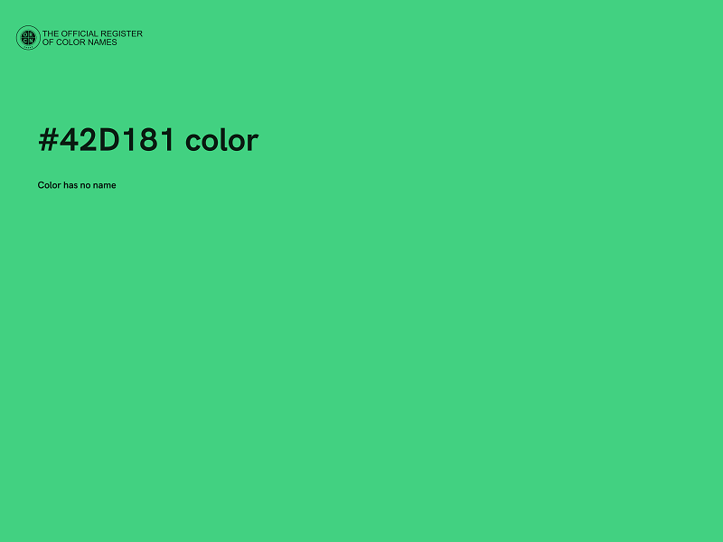 #42D181 color image