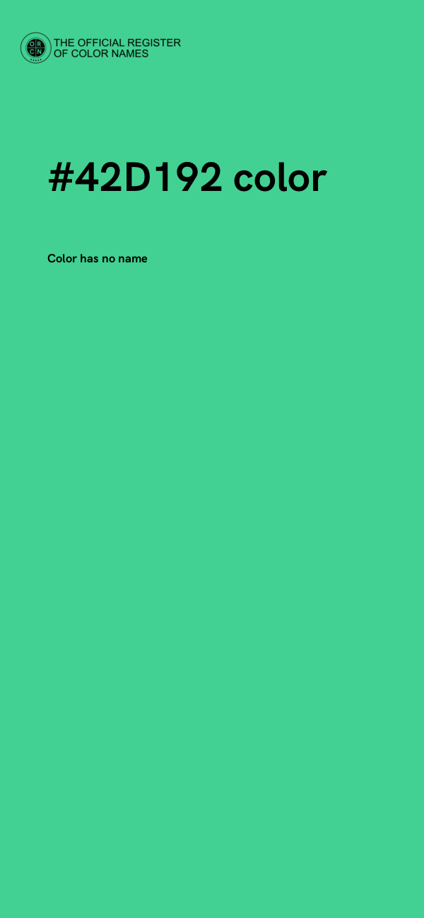 #42D192 color image