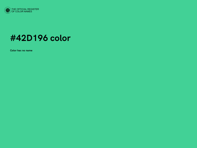 #42D196 color image