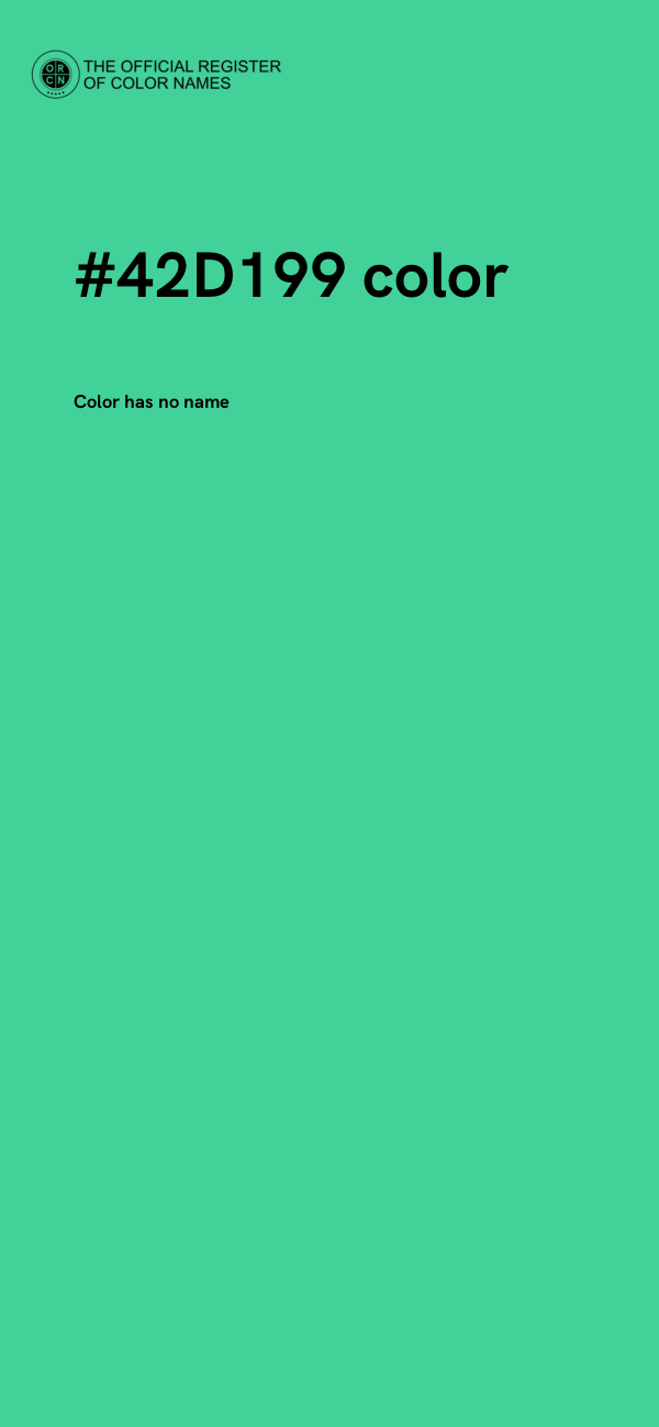 #42D199 color image