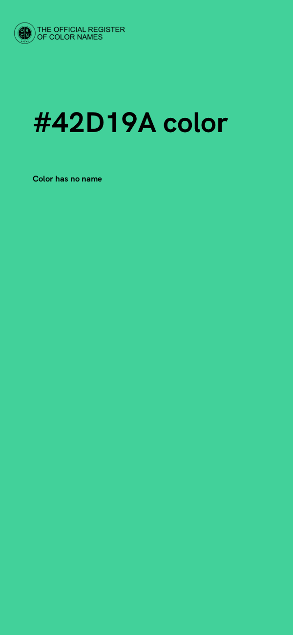 #42D19A color image
