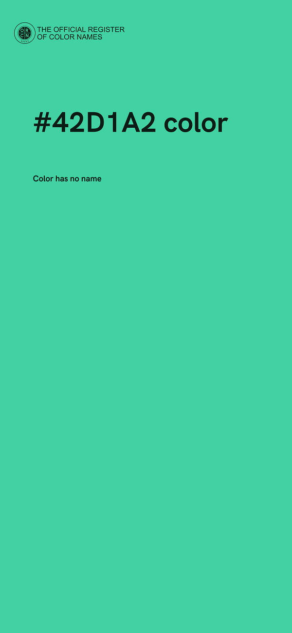 #42D1A2 color image