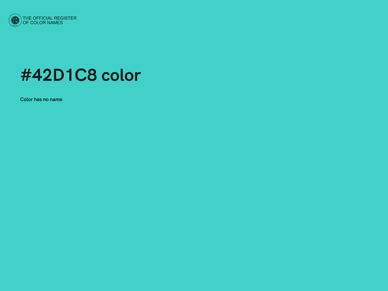 #42D1C8 color image