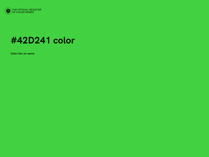#42D241 color image