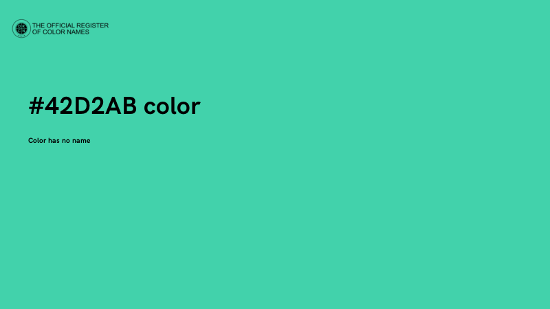 #42D2AB color image