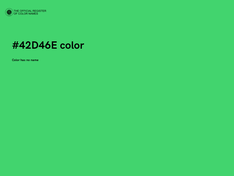 #42D46E color image