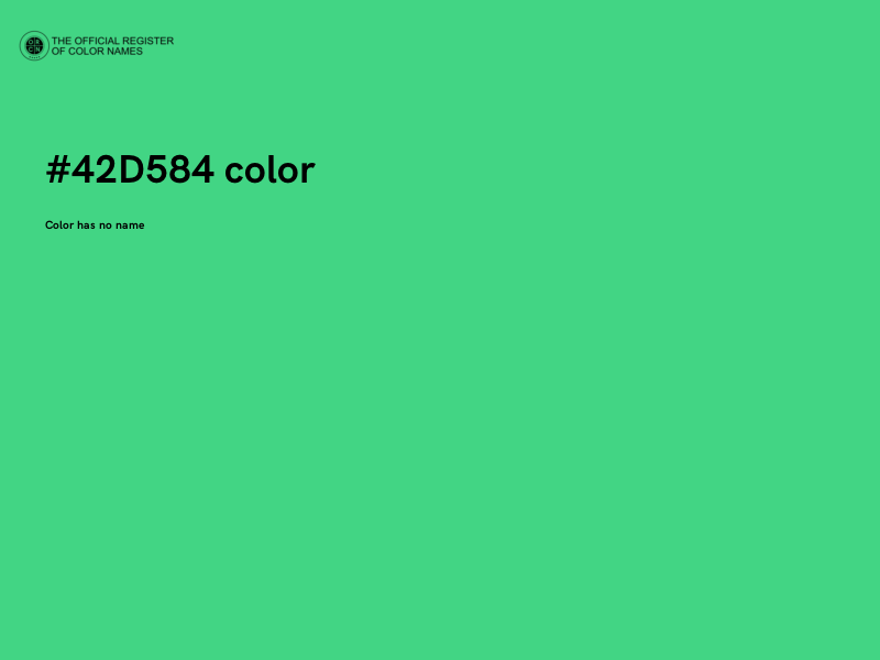 #42D584 color image
