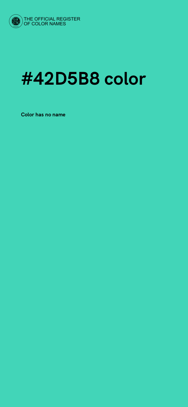 #42D5B8 color image