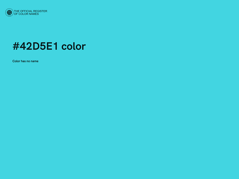 #42D5E1 color image